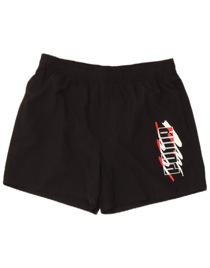 Puma Herre grafiske sportsshorts store sorte