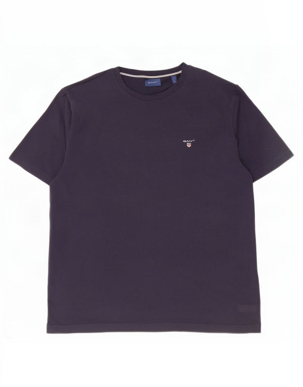 Gant Herre T-Shirt Top Stor Marineblå Bomuld