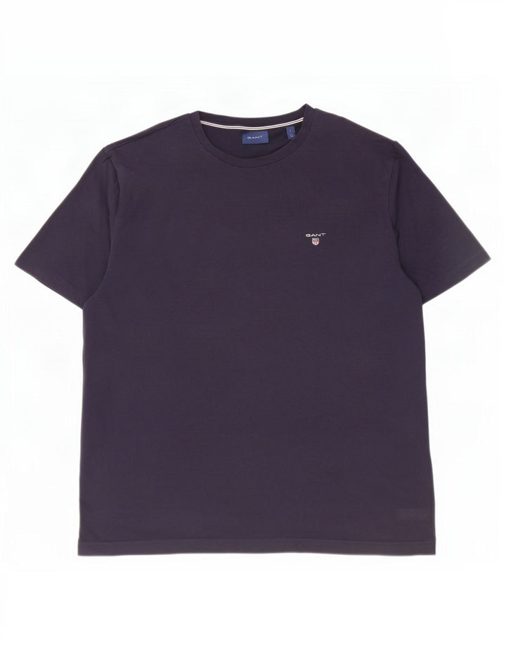 Gant Herre T-Shirt Top Stor Marineblå Bomuld