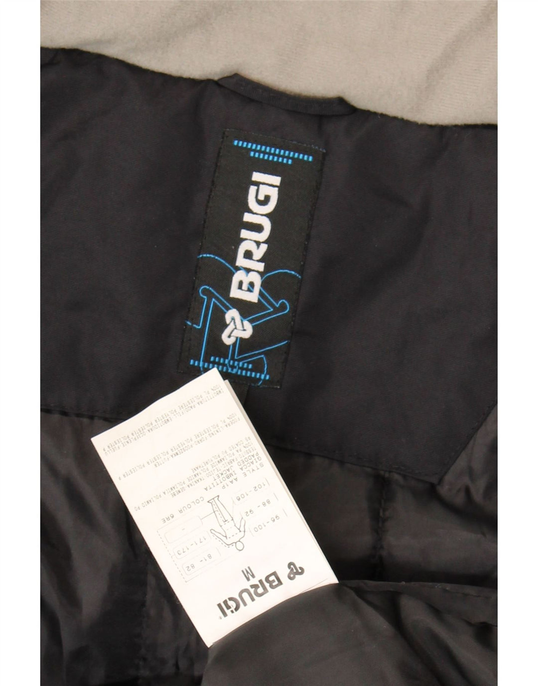 Brugi Herre polstret jakke UK 38 Medium Sort Polyamid