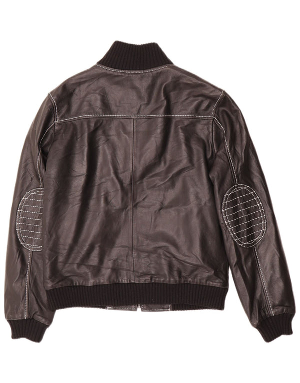 Vintage dame læderjakke UK 14 Large Black