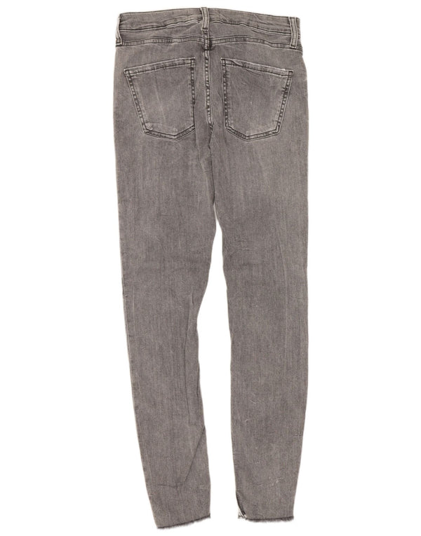 Zara Dame Skinny Jeans EU 38 Small W28 L28 Grå Bomuld