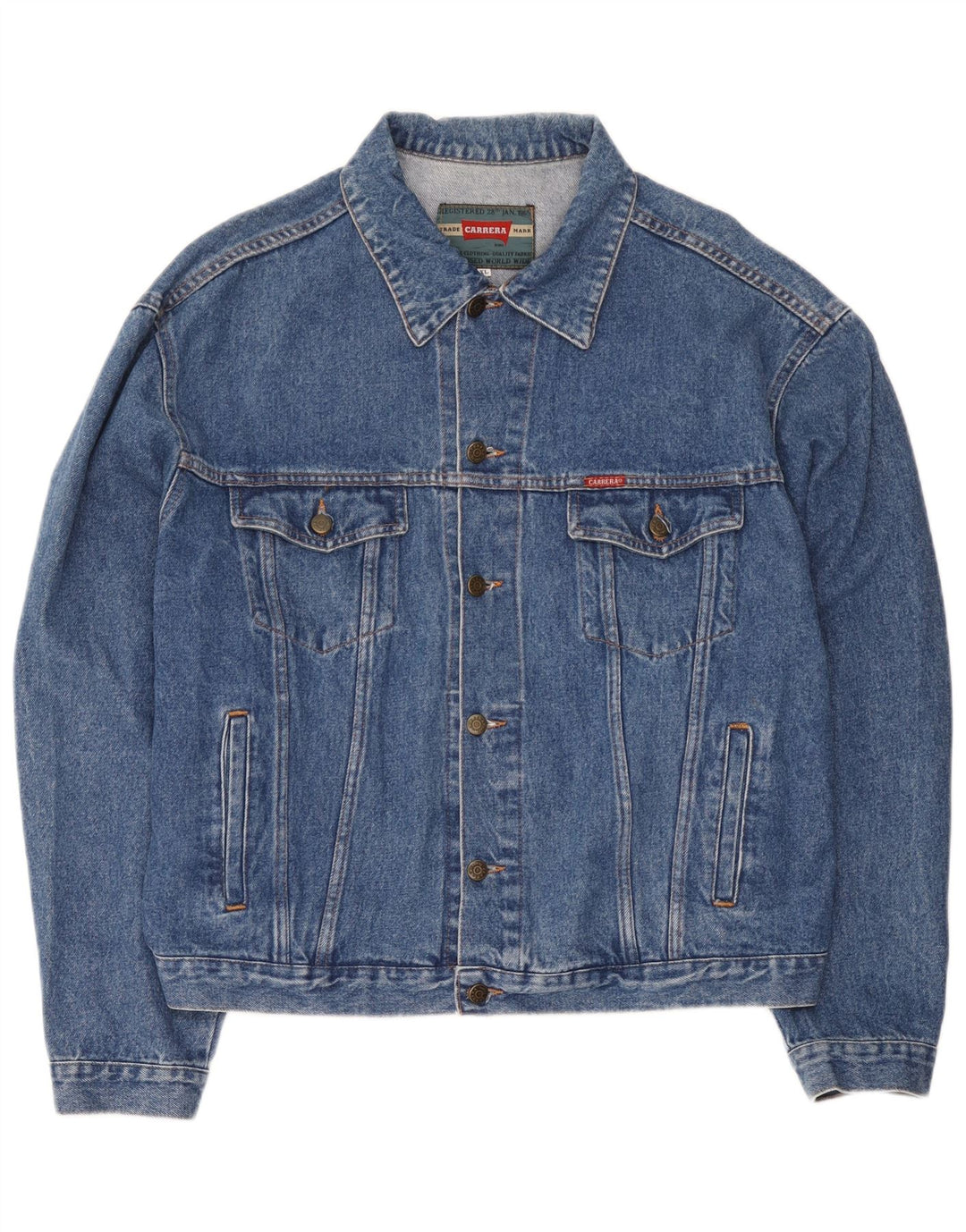 Carrera Herre denimjakke UK 42 XL Blå Bomuld