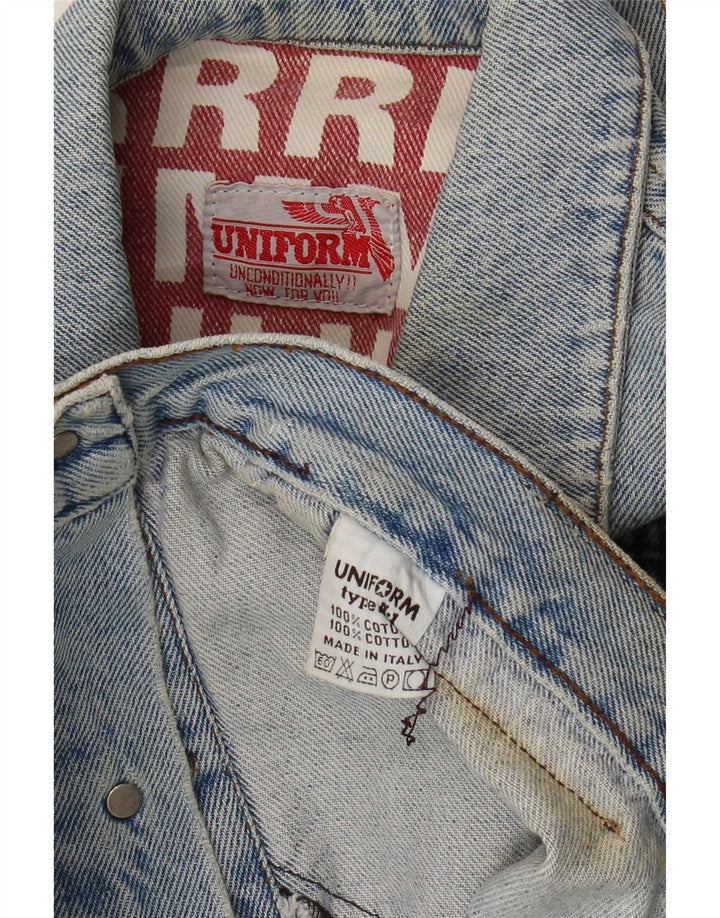 Uniform drenge denimjakke 7-8 år blå bomuld