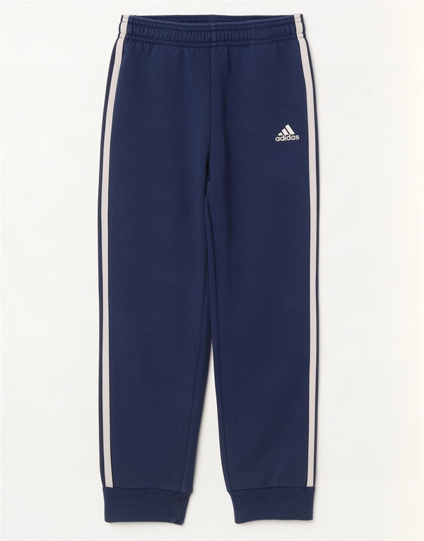 Adidas Drenge Træningsdragt Bukser Joggers 6-7 År Marineblå Bomuld
