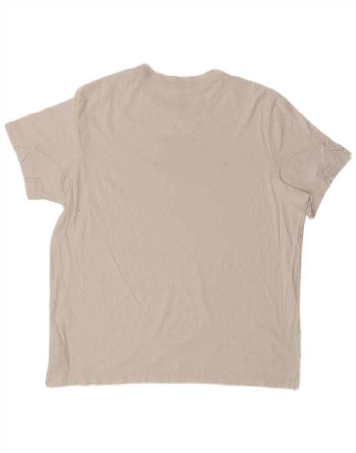 Nike grafisk T-shirt top til mænd XL hvid bomuld