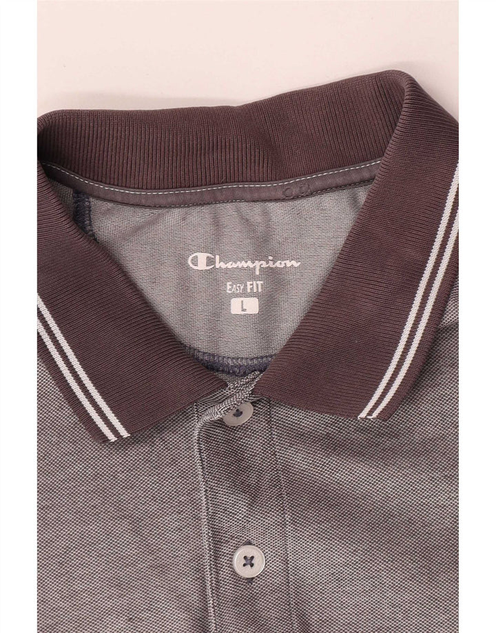 Champion Herre Easy Fit Polo Shirt Large Grå