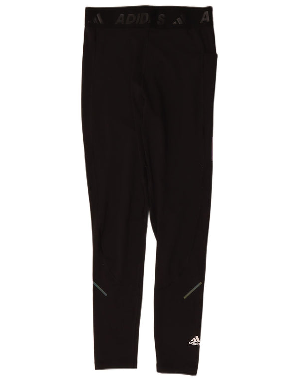 Adidas Womens Aeroready Graphic Leggings UK 12/14 Medium Black
