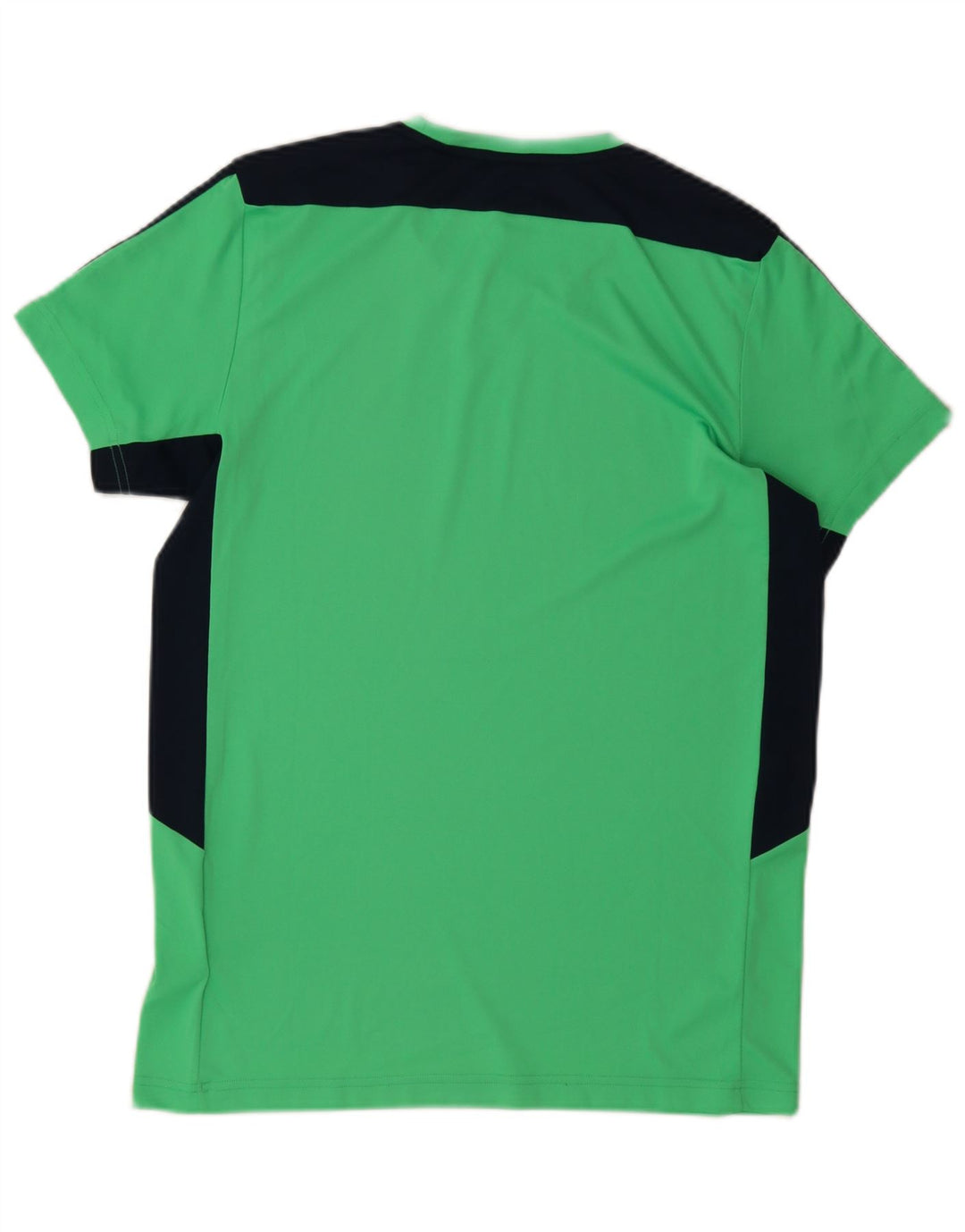 Adidas Herre T-Shirt Top Medium Grøn Colourblock Polyester