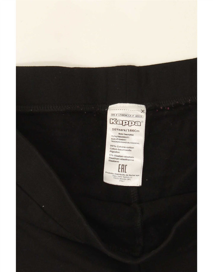 Kappa Girls Leggings 15-16 år Sort bomuld