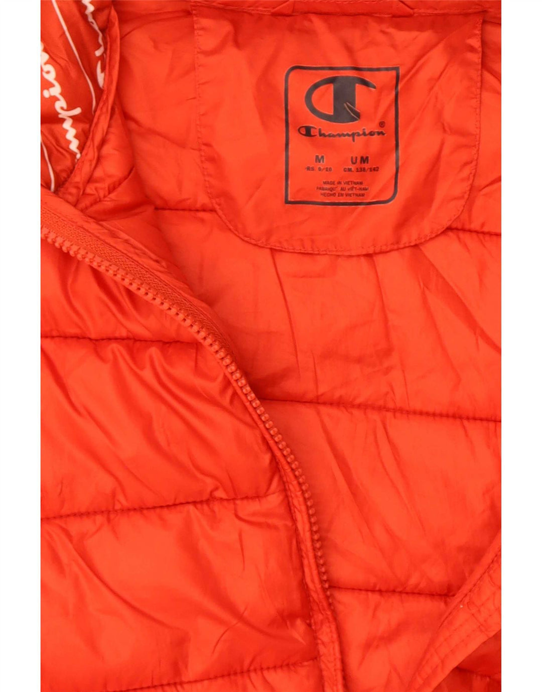 Champion drenge hættepolstret jakke 9-10 år medium rød polyester