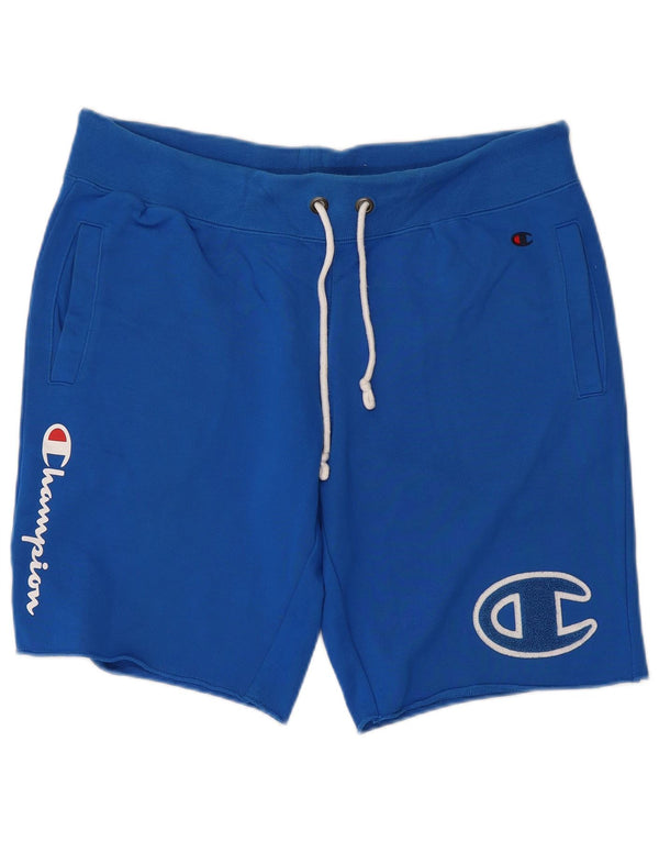 Champion Herre grafiske sportsshorts store blå bomuld