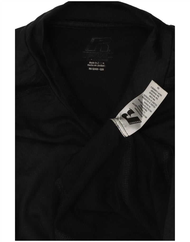 Russell Athletic Herre Dri-Power Grafisk Top Langærmet XL Sort Geometrisk