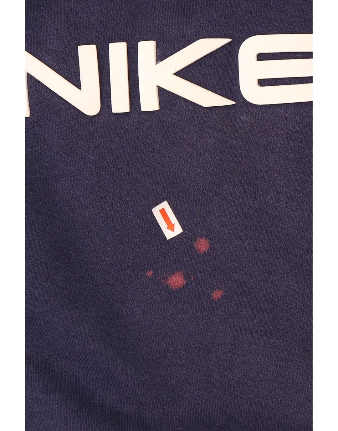 Nike grafisk sweatshirt til mænd, stor marineblå colourblock bomuld