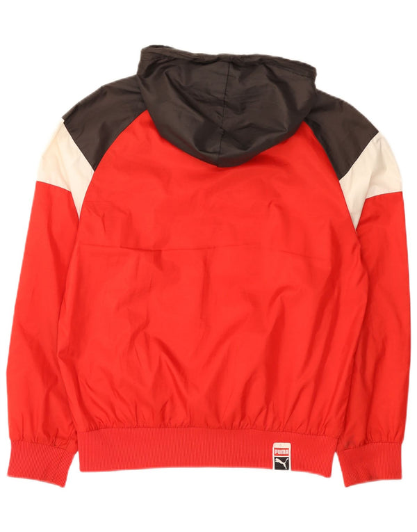 Puma Regnjakke med hætte til mænd UK 36 Small Multicolor Colourblock