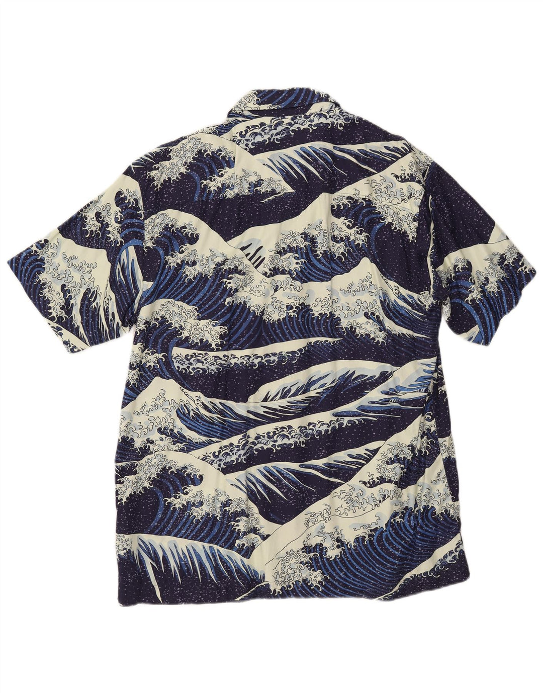 SUPERDRY Herre grafisk kortærmet skjorte XL marineblå bomuld