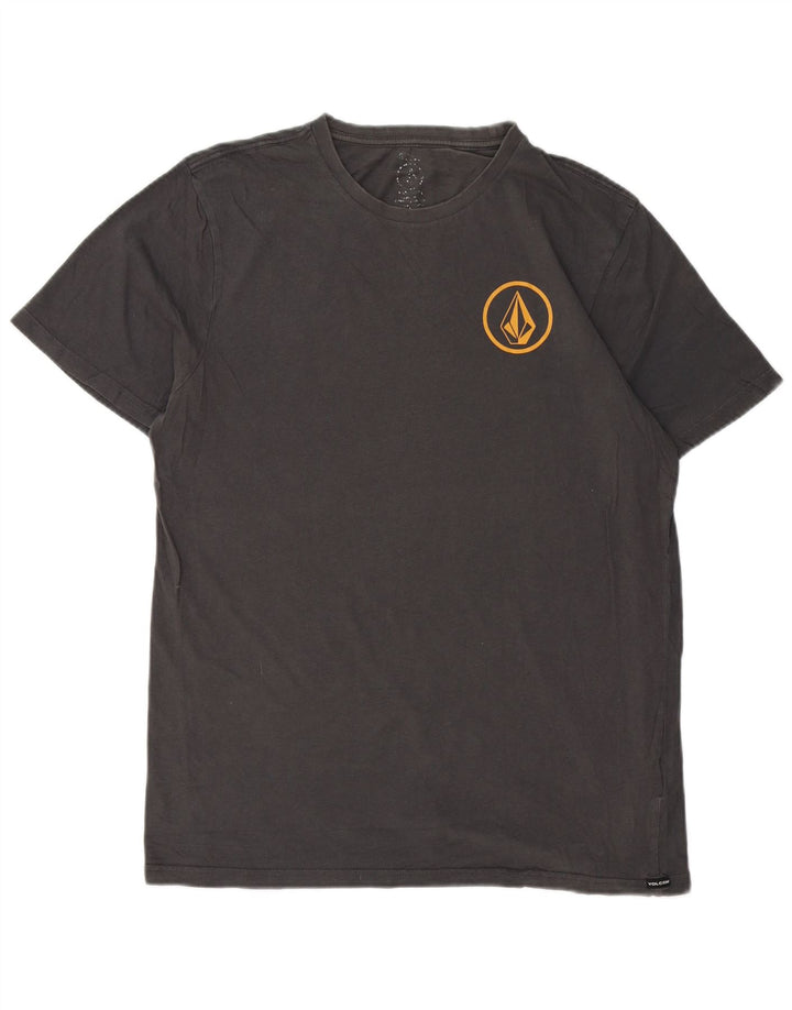 Volcom Herre T-Shirt Top Medium Grå Bomuld