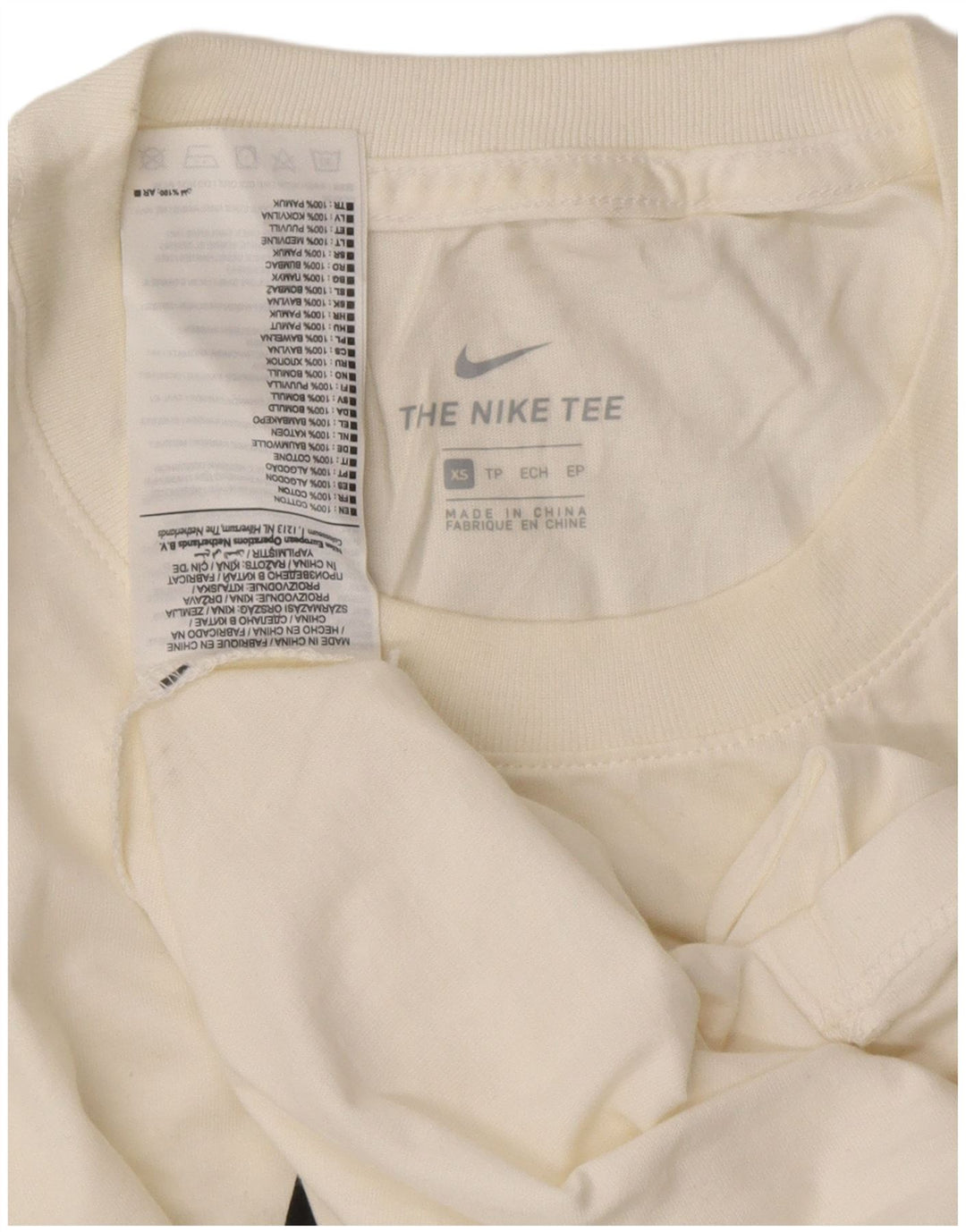 NIKE grafisk T-shirt top til kvinder DK 6 XS Hvid