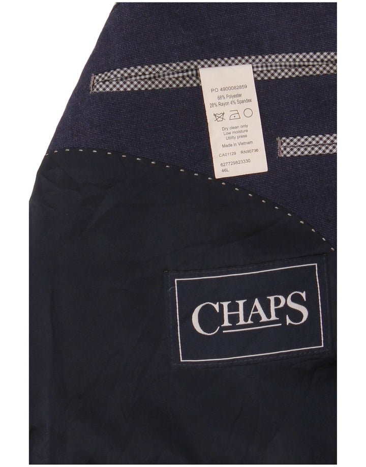 CHAPS Herre 2-knaps blazerjakke UK 46 3XL Marineblå polyester