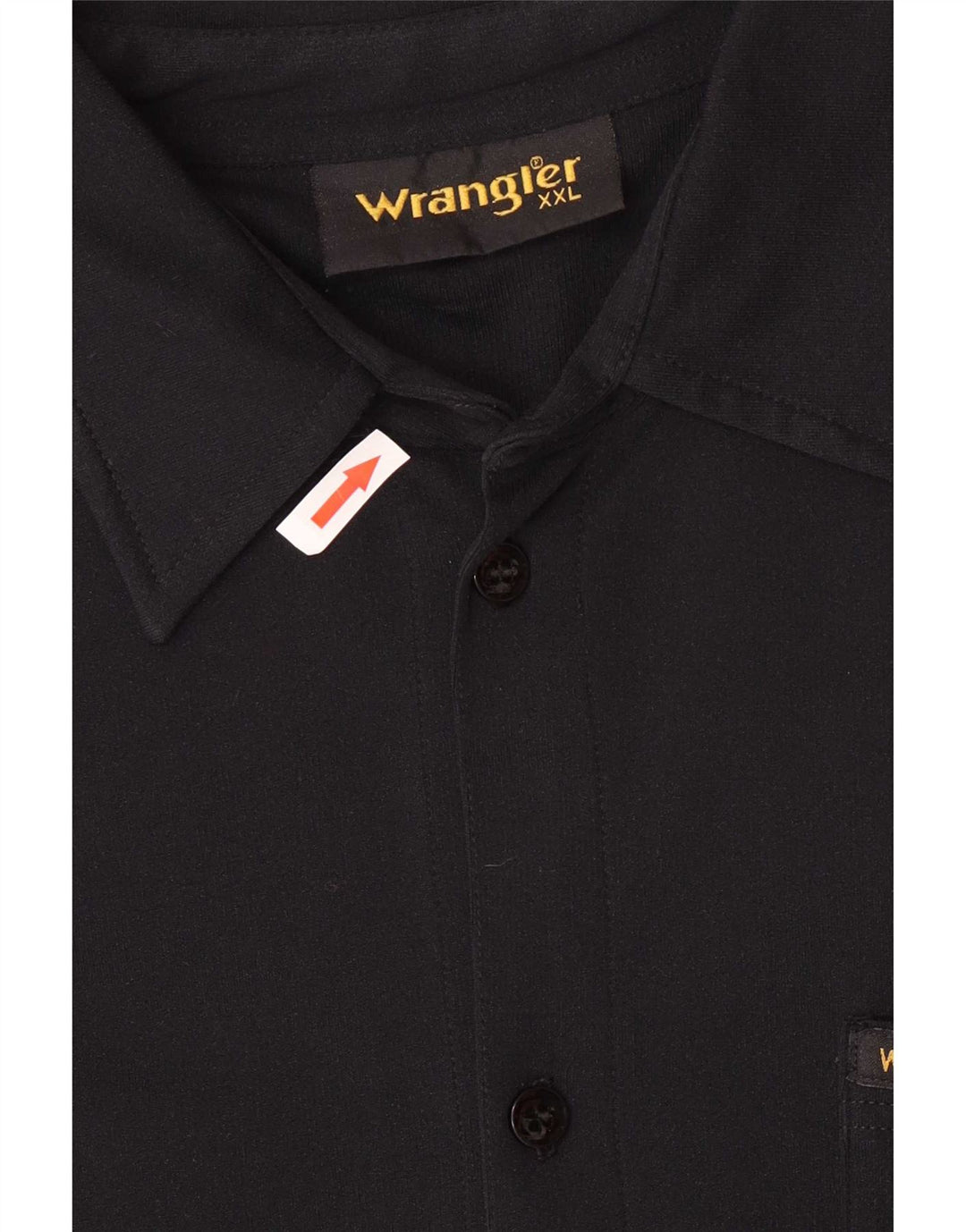 Wrangler kortærmet herreskjorte 2XL sort polyamid