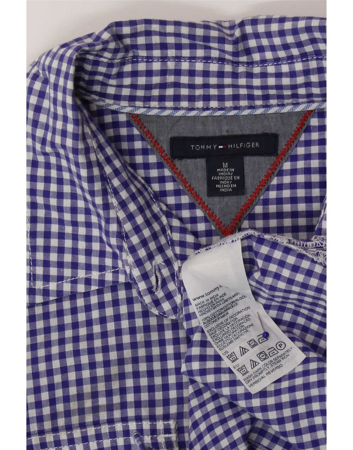 Tommy Hilfiger Dameskjorte UK 12 Medium Blue Gingham Cotton