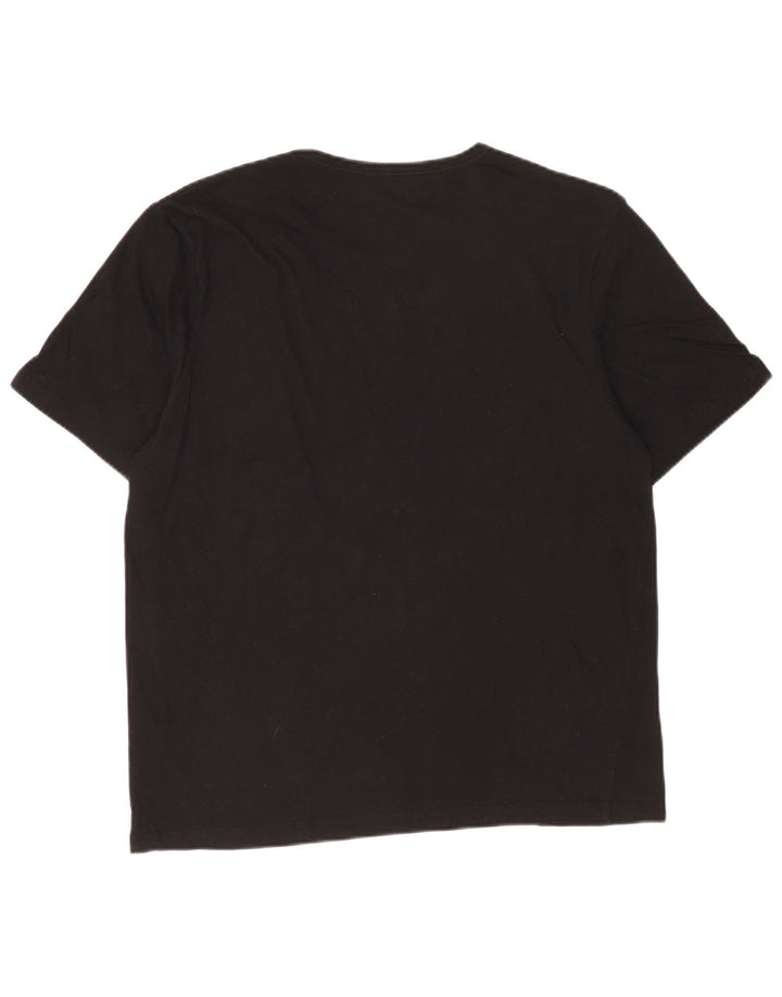 Hugo Boss Herre T-Shirt Top 2XL Sort Bomuld
