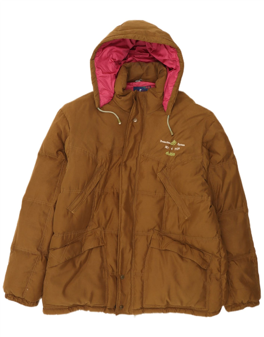 DUBIN Herre Hættejakke IT 54 2XL Brun Polyester