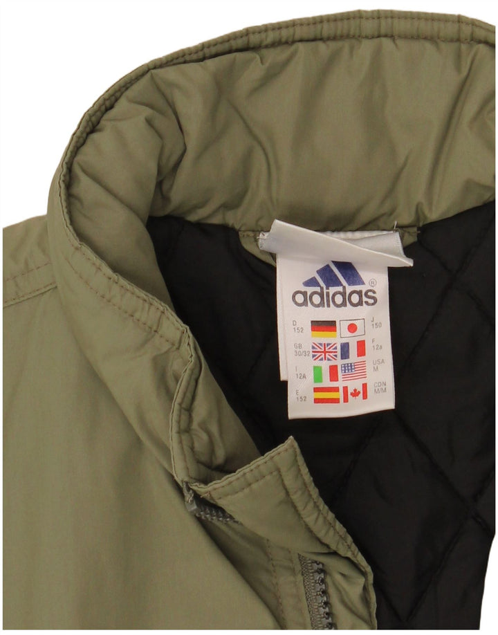 Adidas drenge grafisk polstret frakke 11-12 år Khaki polyamid