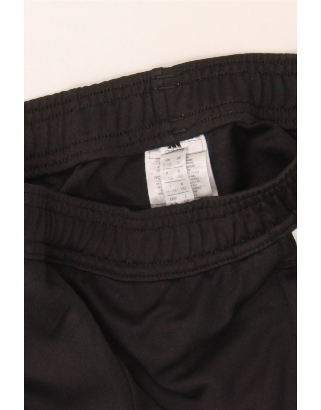 ADIDAS Boys Aeroready Tracksuit Trousers 11-12 Years Black Polyester Vintage Adidas and Second-Hand Adidas from Messina Hembry 