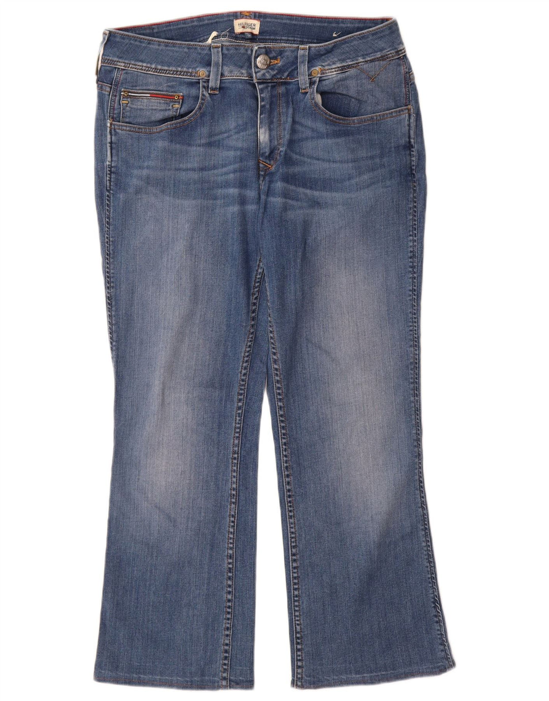 Tommy Hilfiger lige jeans til kvinder W33 L26 blå bomuld