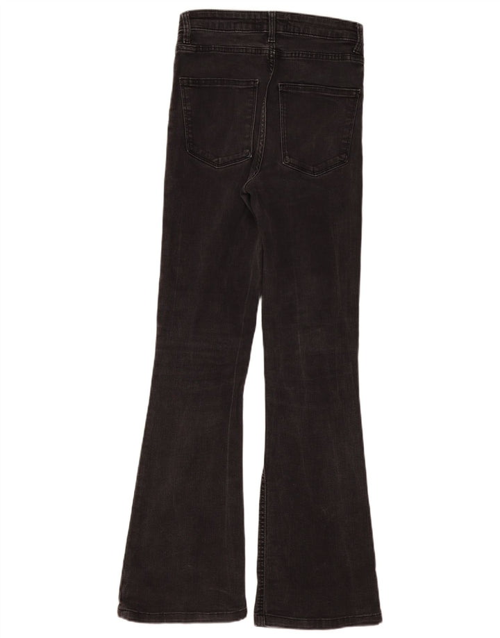 Zara Dame Flared Jeans EU 36 XS W26 L30 Sort