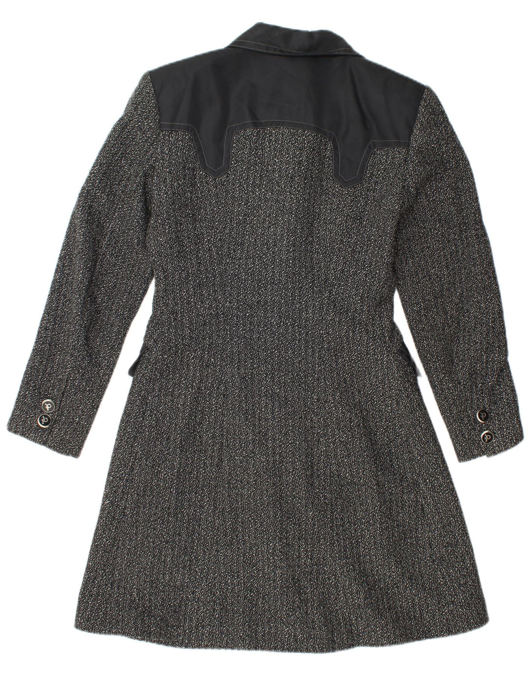 ROCCOBAROCCO Dameoverfrakke IT 42 Medium Sort Flecked Uld