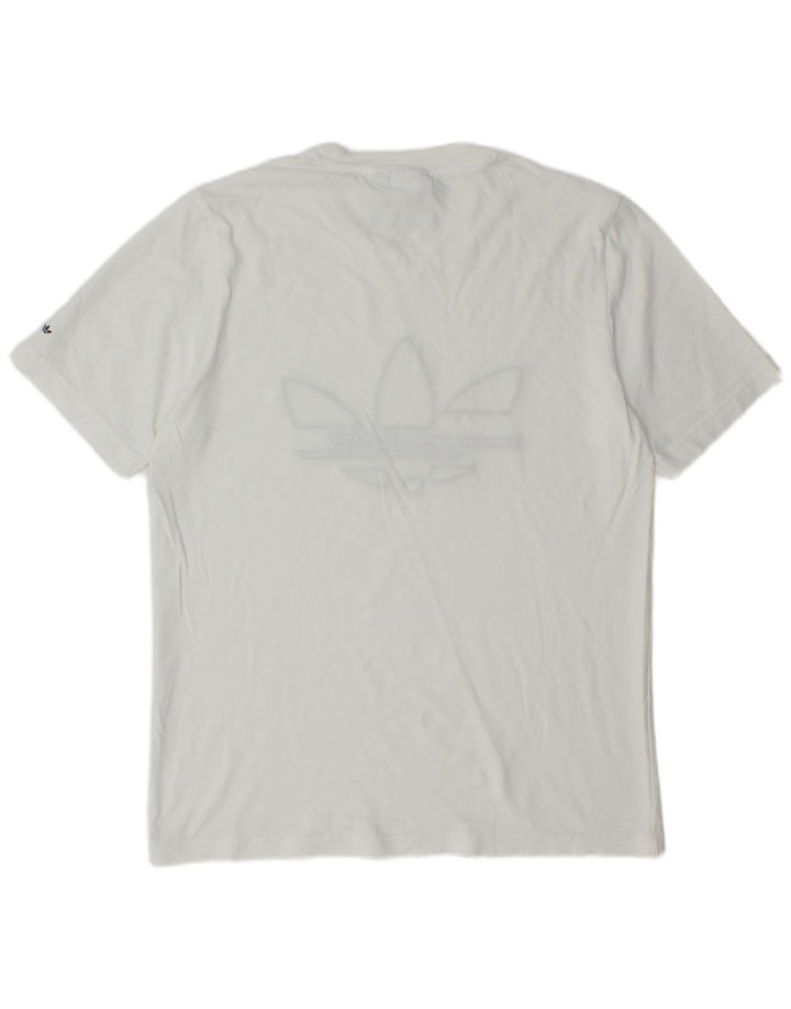 ADIDAS Grafisk T-shirt top til mænd, lille hvid