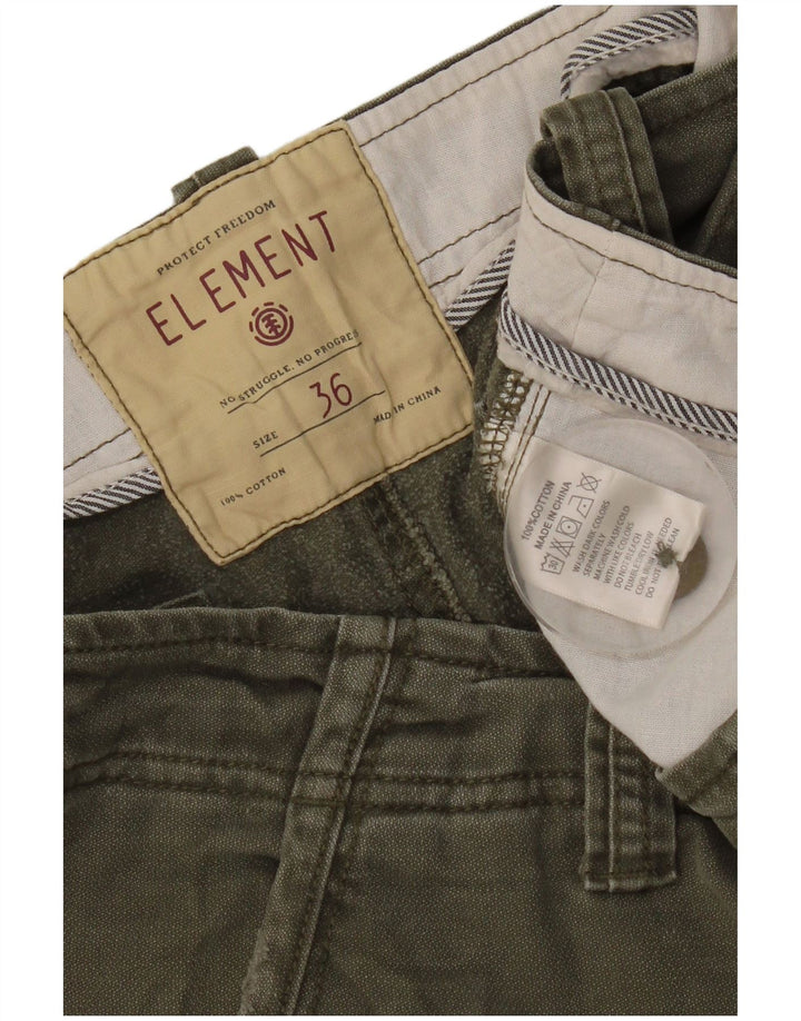 Element Herre Cargo Shorts W36 Large Khaki Bomuld