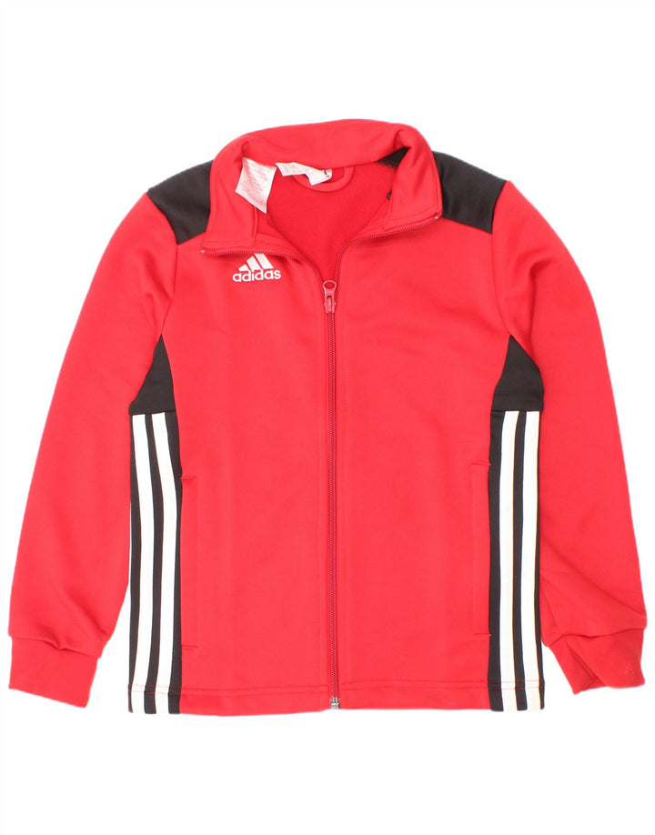 Adidas Træningsdragt Topjakke til drenge 7-8 år Rød Colourblock Polyester