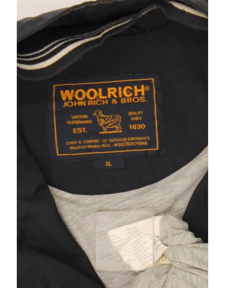 Woolrich Træningsdragt til mænd Topjakke XL Navyblå Nylon