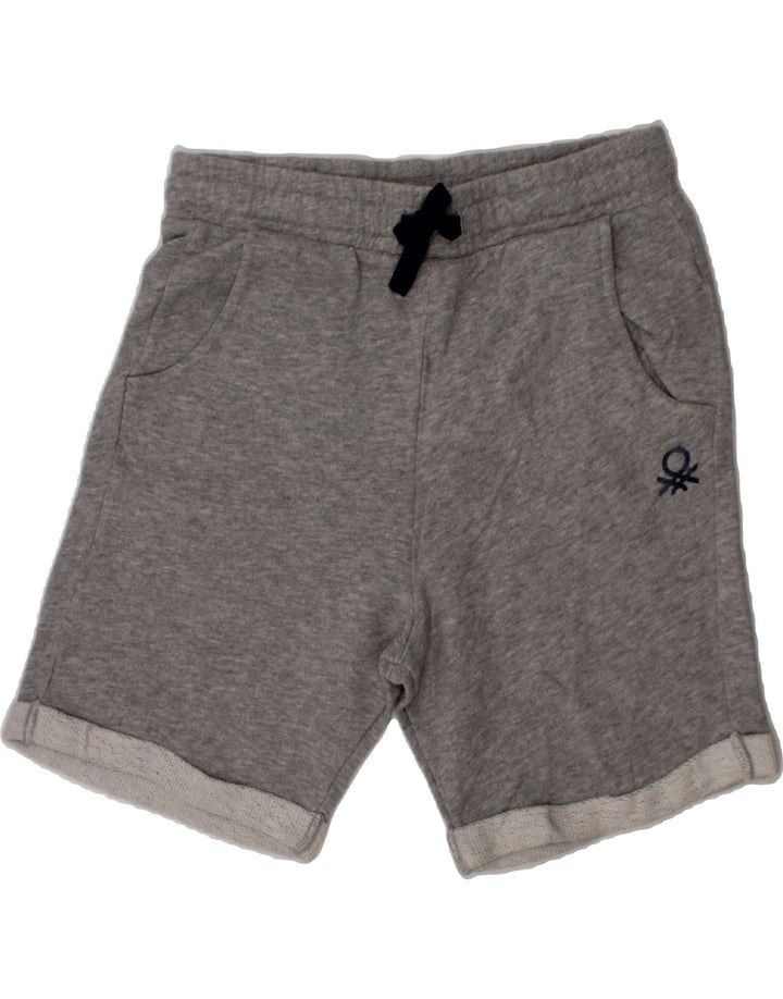 BENETTON Boys Sport Shorts 8-9 Years Large  Grey Cotton Vintage Benetton and Second-Hand Benetton from Messina Hembry 