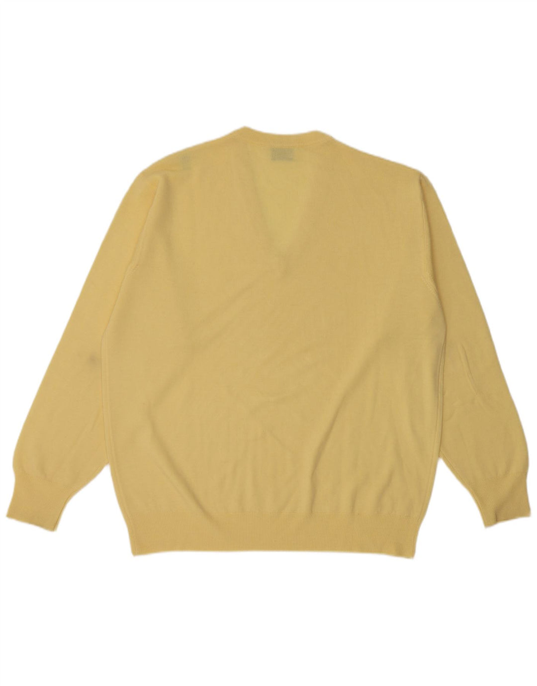 Erin Herre V-hals sweater Stor Gul Virgin Wool