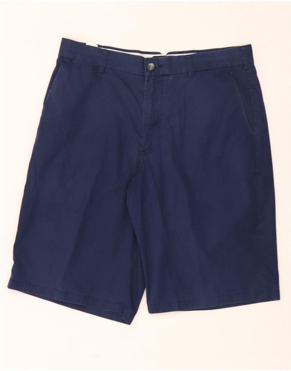 Marks & Spencer Herre Chino Shorts W34 Large Blue Cotton