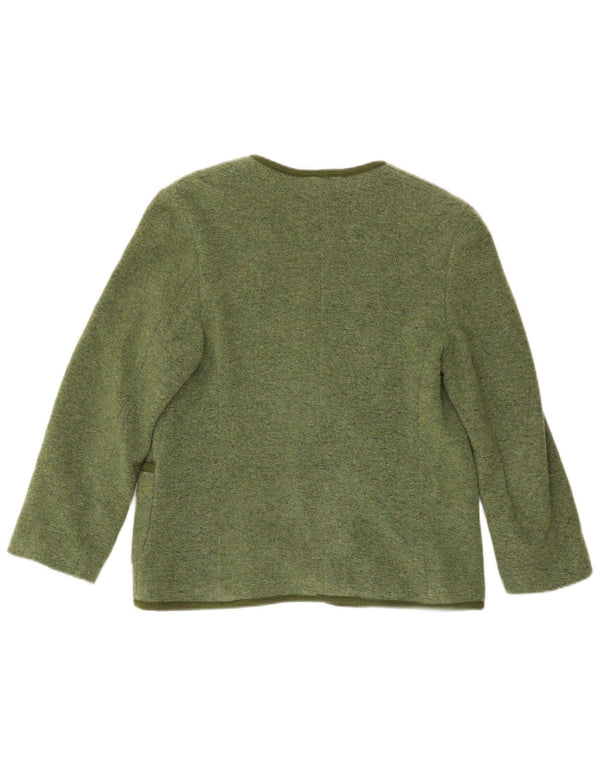 Vintage dame 3-knaps blazerjakke UK 12 Medium Green