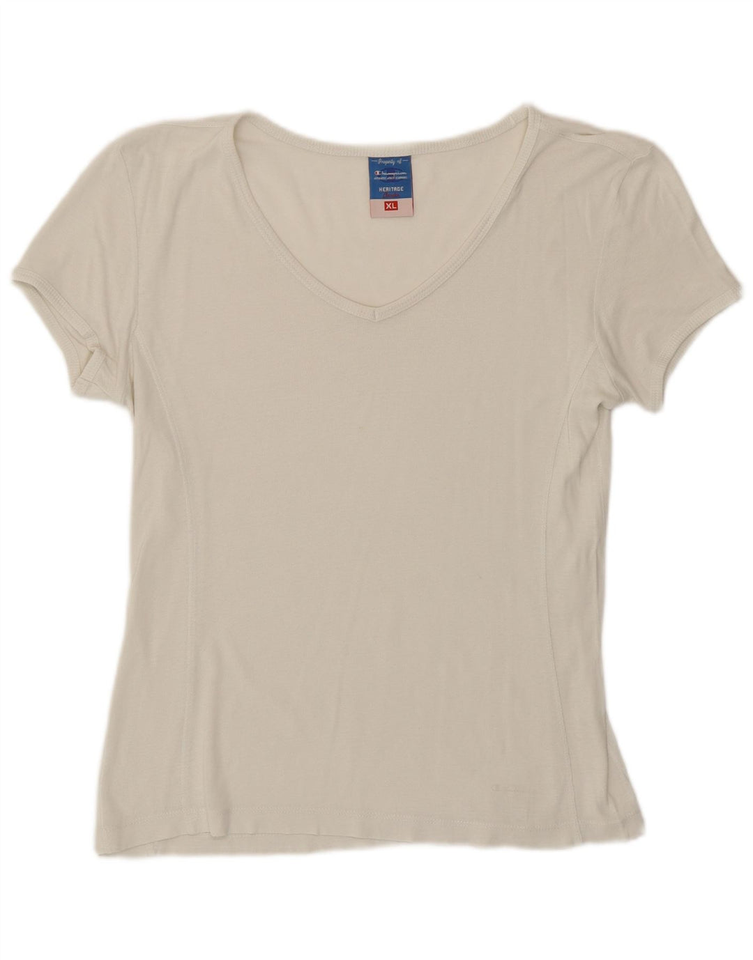 Champion Womens Heritage Classics T-Shirt Top UK 18 XL Hvid