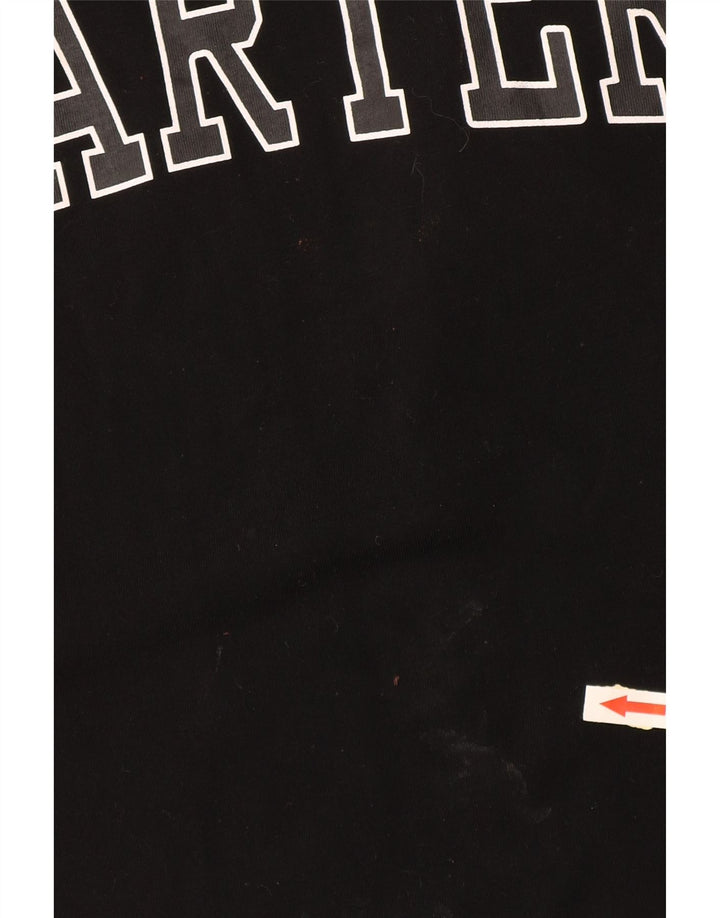 STARTER Grafisk T-shirt top til mænd Small Black Colourblock Bomuld