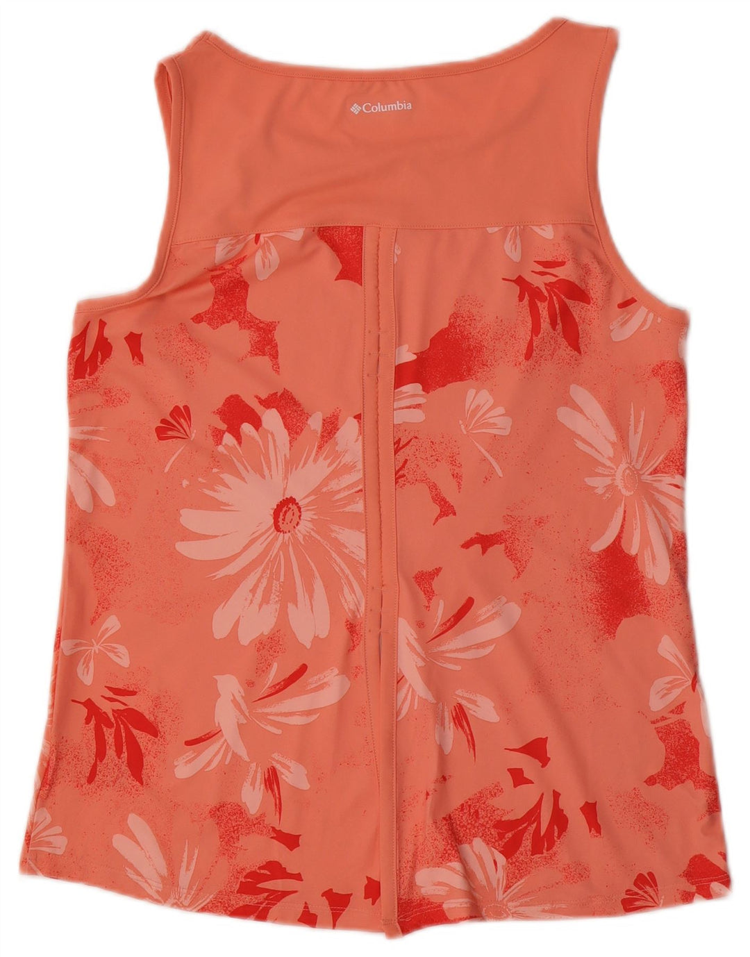 COLUMBIA Kvinder grafisk vest Top UK 12 Medium Pink Floral Polyester