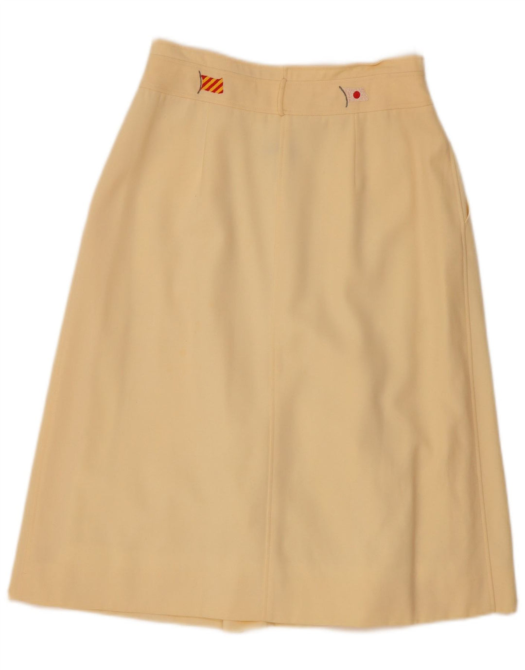 Les Copains A-line nederdel til kvinder W28 Medium Off White Uld