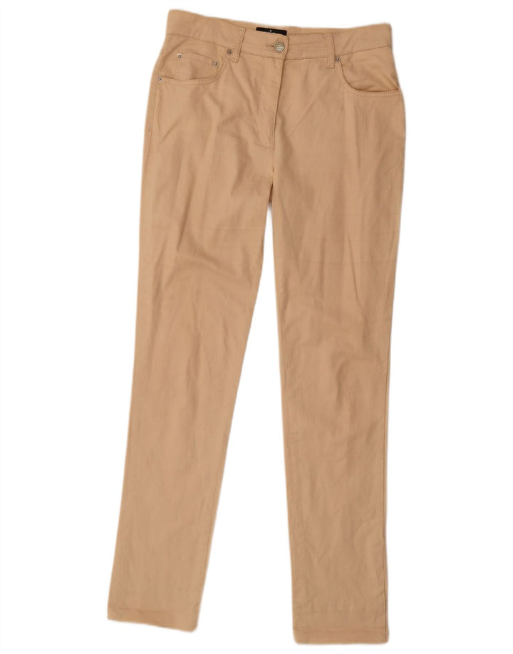 Roccobarocco Dame Skinny Jeans IT 42 Medium W30 L31 Beige Bomuld