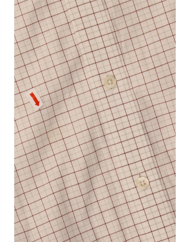 J. CREW Herre Slim Shirt Størrelse 17 1/2 XL Hvid ternet bomuld