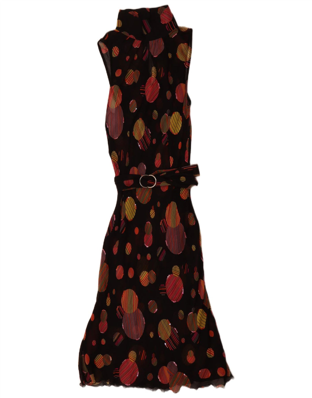 Lazzari ærmeløs maxikjole til kvinder IT 44 Medium Black Polka Dot
