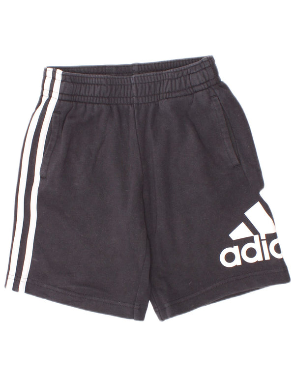 Adidas drenge grafiske sportsshorts 7-8 år sort bomuld
