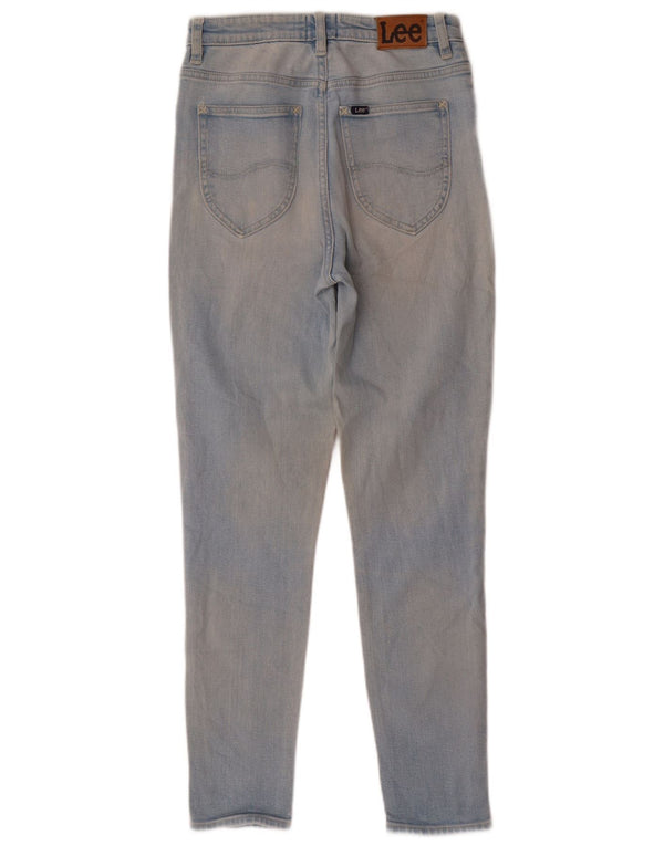 Lee Dame Slim High Waist Jeans UK 10 Small W26 L28 Blue Cotton