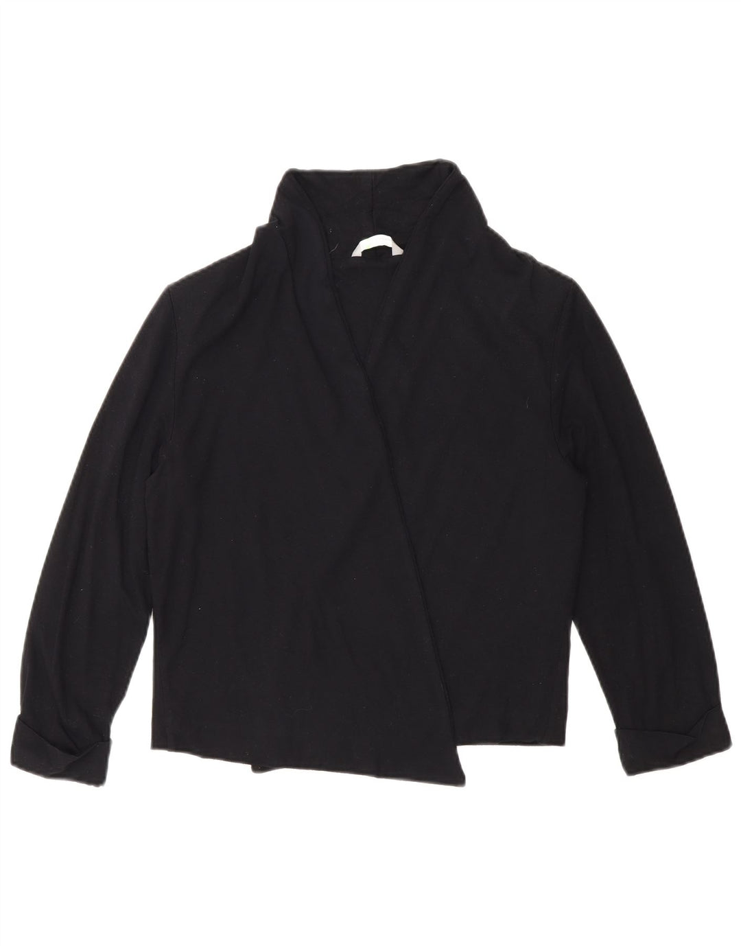 Marks & Spencer Womens Crop 3/4-ærmet cardigantrøje UK 12 Medium Black
